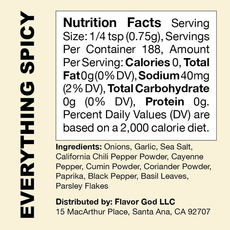 Flavor God Everything Spicy Seasoning